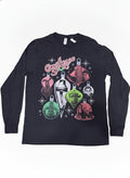 Jerzees Classics A Christmas Story Black Long Sleeve T-Shirt Large