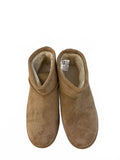 SO Faux Suede Cozy Ankle Boots Beige Women’s Size 8