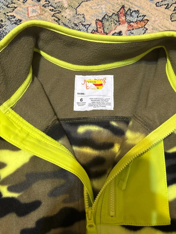 Jumping Beans Boys Camo Fleece Jacket Size 6