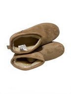 SO Faux Suede Cozy Ankle Boots Beige Women’s Size 8