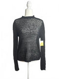 Sugar Moon Black Open Knit Sweater Size S