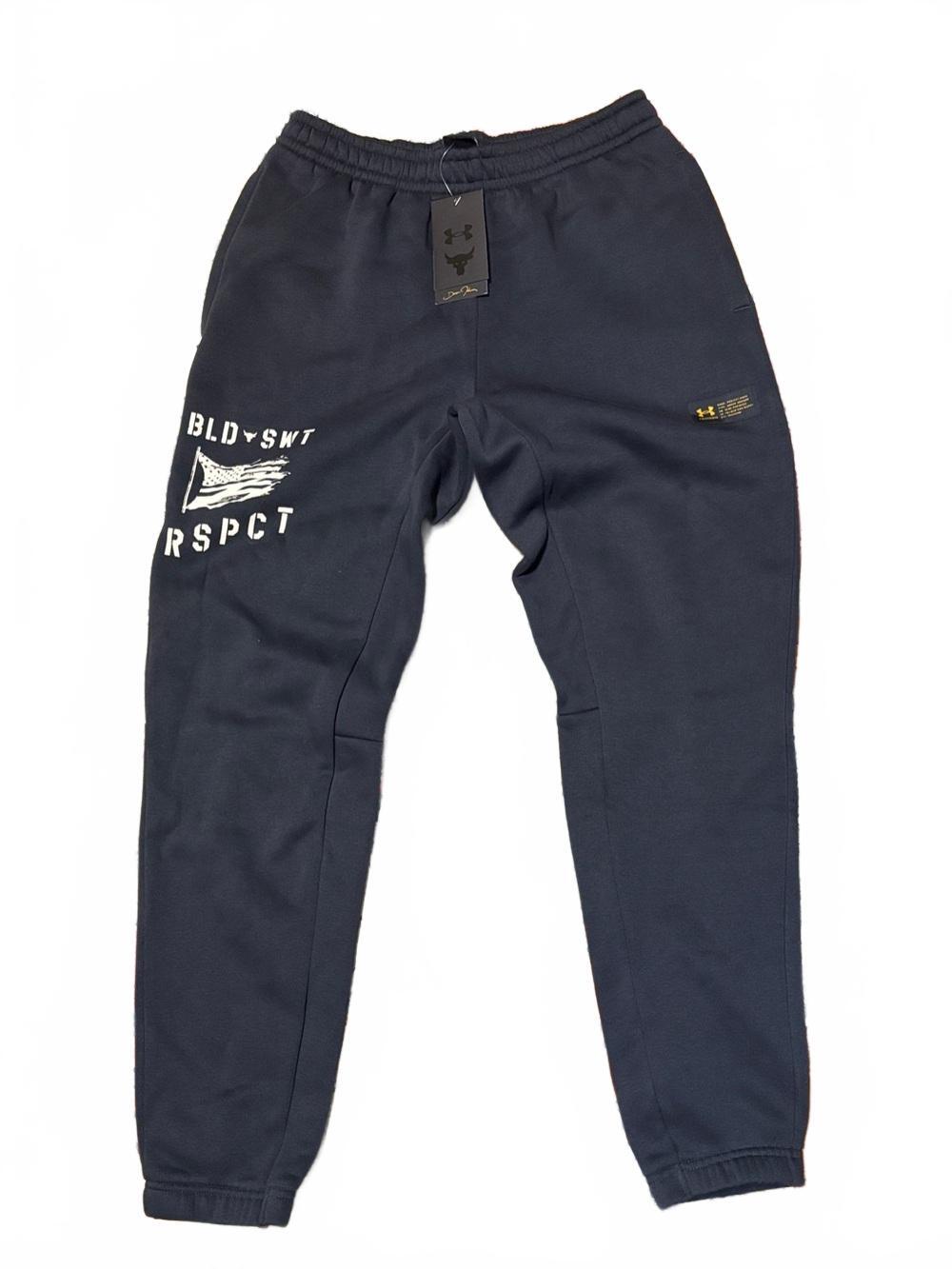 Under Armour Navy Joggers with White Graphic