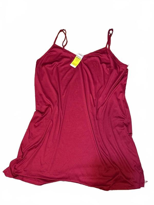 Apt. 9 Women’s Burgundy Adjustable Strap Cami Tank Top Size L NWT