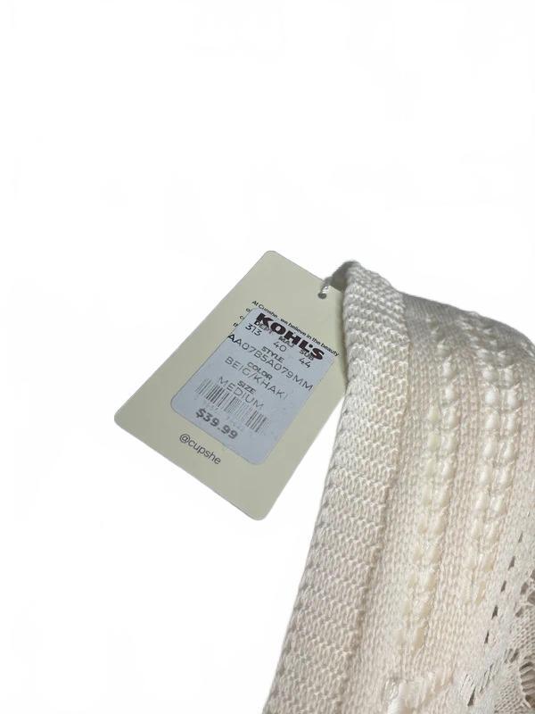 Cupshe Cream Crochet Cover Up Size M NWT