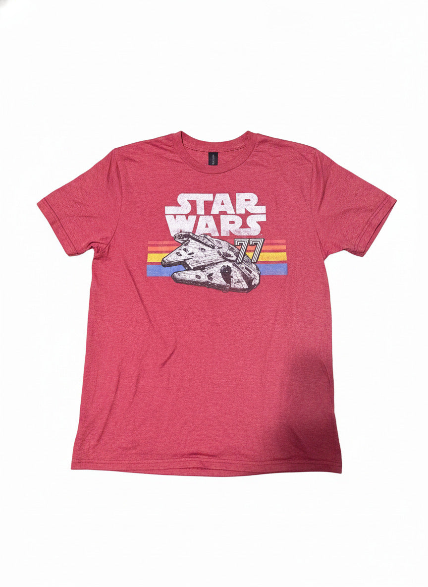 Gildan Softstyle Star Wars Graphic T-Shirt Medium Red
