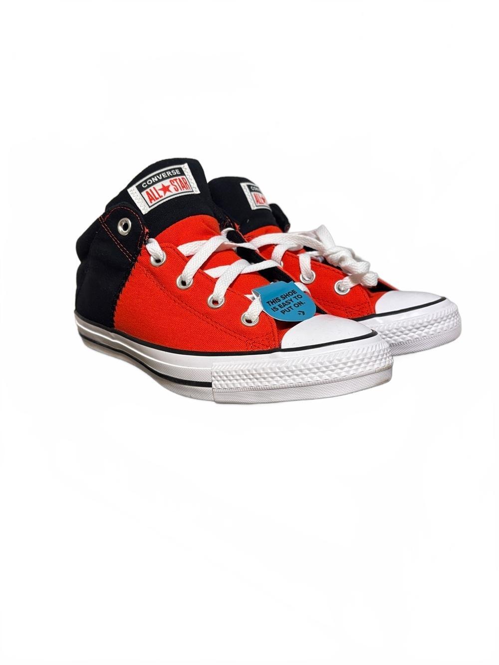 Converse High Top Sneakers in Red and Black