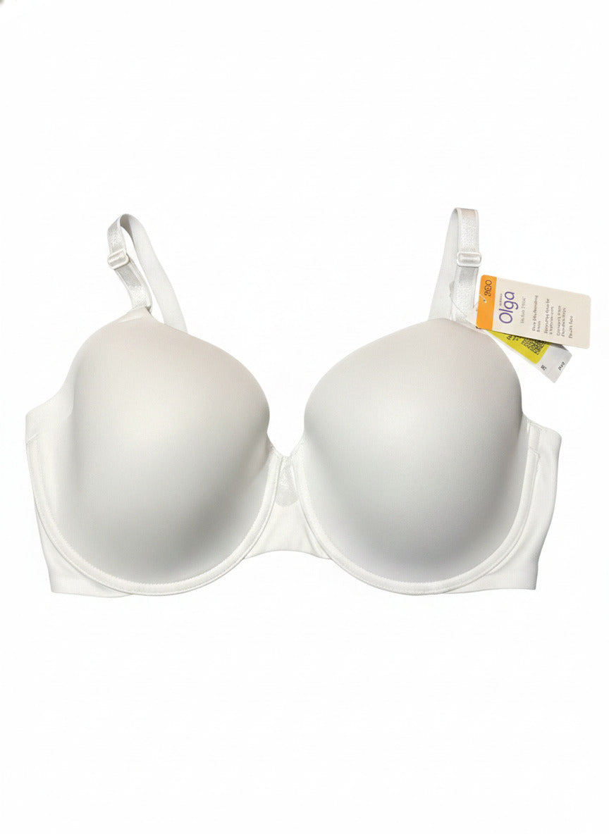 Olga Women's White Full Coverage Underwire Bra