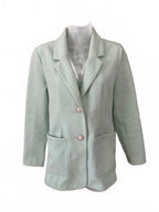 WREN New York Women’s Mint Green Blazer Jacket Size Medium Soft Tailored