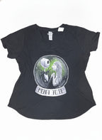 Disney The Nightmare Before Christmas 'Meant to Be' Jack and Sally Black V-Neck