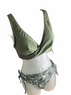 Cupshe Green Floral Bikini Set NWT Women’s Large