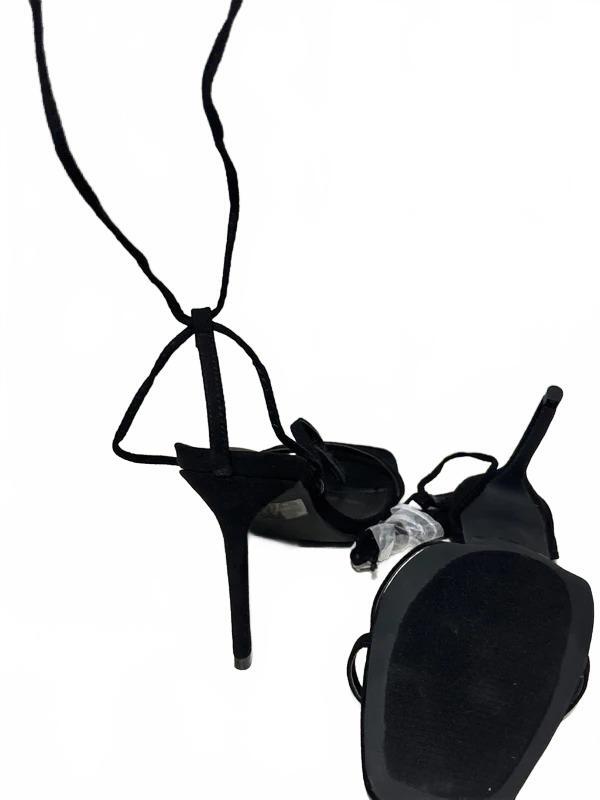 Lulu’s Simonee Black Strappy High Heel Sandals Size 8.5 New in Box