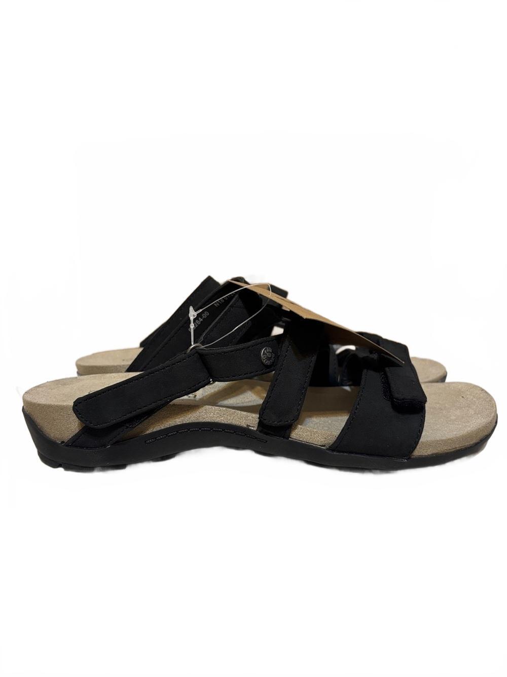 BearPaw Women's Black Multi-Strap Comfort Sandals