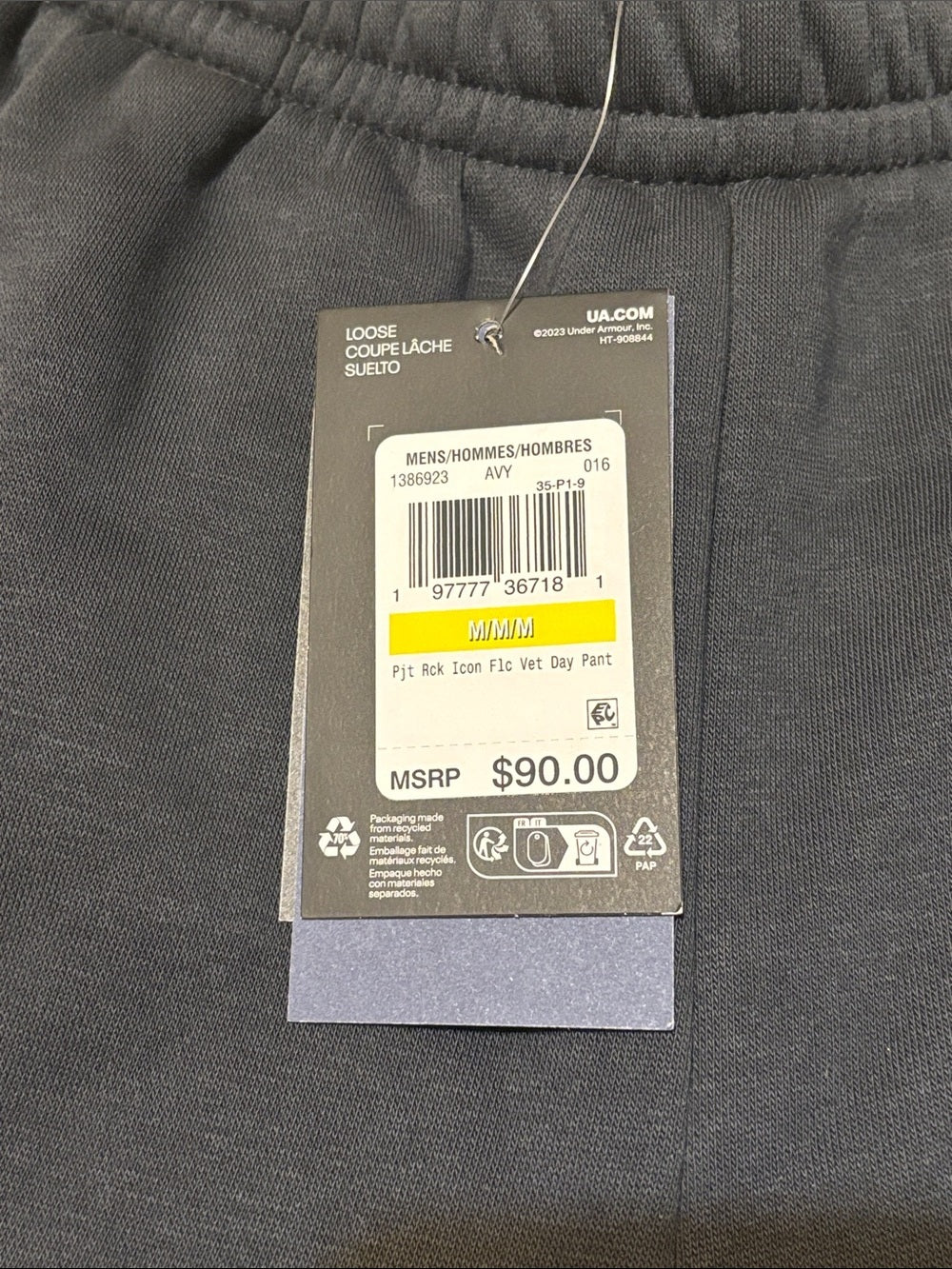 Under Armour Navy Joggers with White Graphic