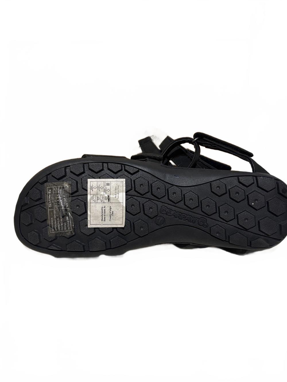 BearPaw Women's Black Multi-Strap Comfort Sandals