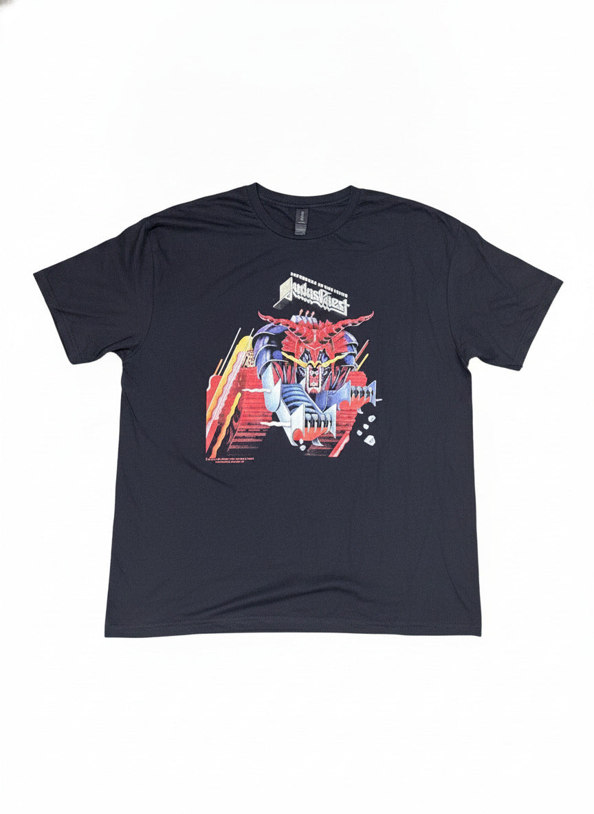 Gildan Softstyle Black Graphic T-Shirt XL