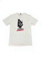 Instant Message Men's Hereee's Chucky Graphic T-Shirt Large Tall White