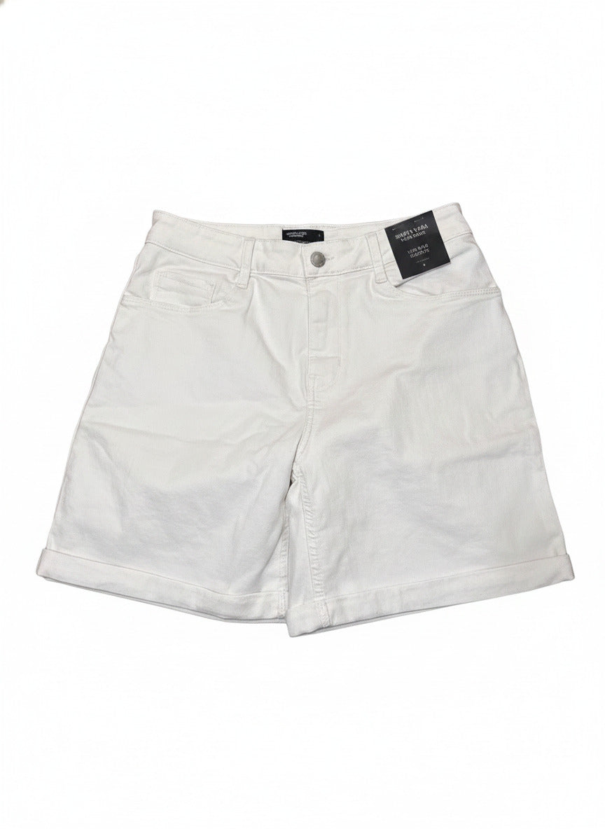 Simply Vera Vera Wang Mid-Rise White Shorts Size 6