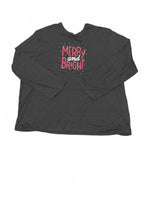 Jammies For Your Families Men's Black Long Sleeve Sleep Shirt 4XB
