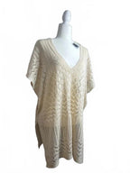 Cupshe Cream Crochet Cover Up Size M NWT
