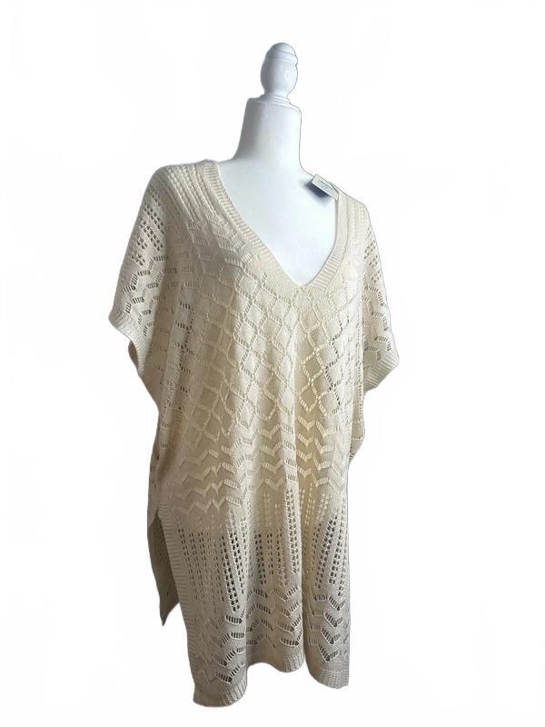 Cupshe Cream Crochet Cover Up Size M NWT