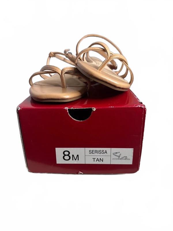 Journee Collection Serissa Strappy Flat Sandals Tan Women’s Size 8M