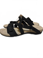 BearPaw Women's Black Multi-Strap Comfort Sandals