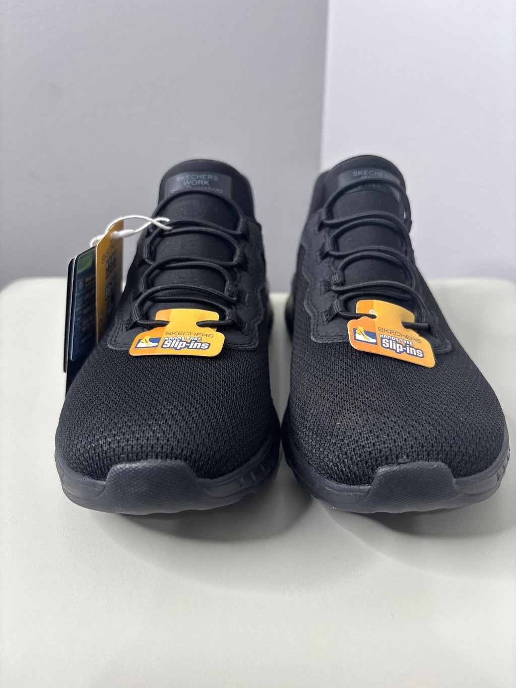 Skechers Work Slip-Resistant Black Athletic Shoes Size 7.5