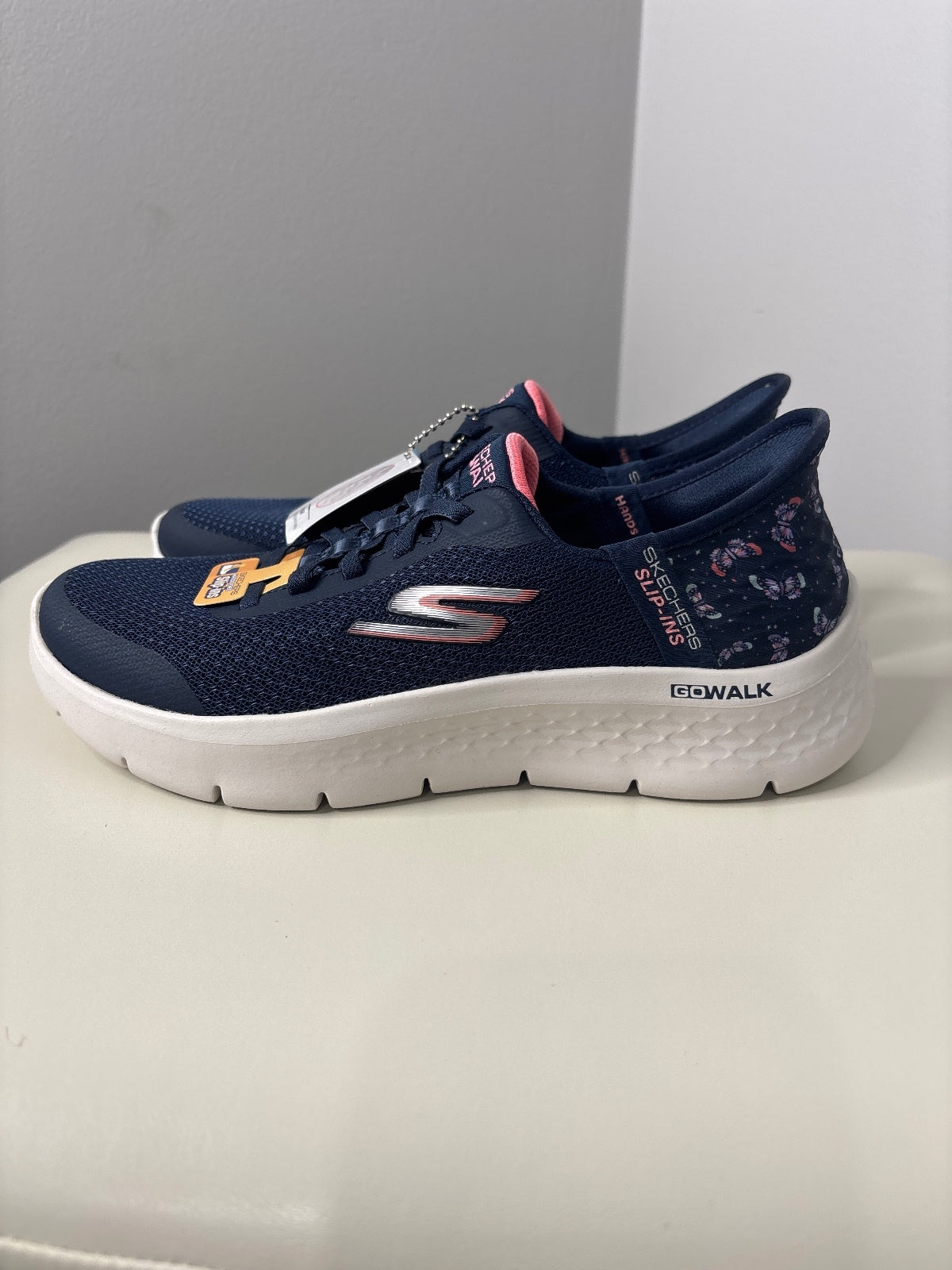 Skechers GOwalk Slip-Ins Navy Blue Walking Shoes Women's Size 6