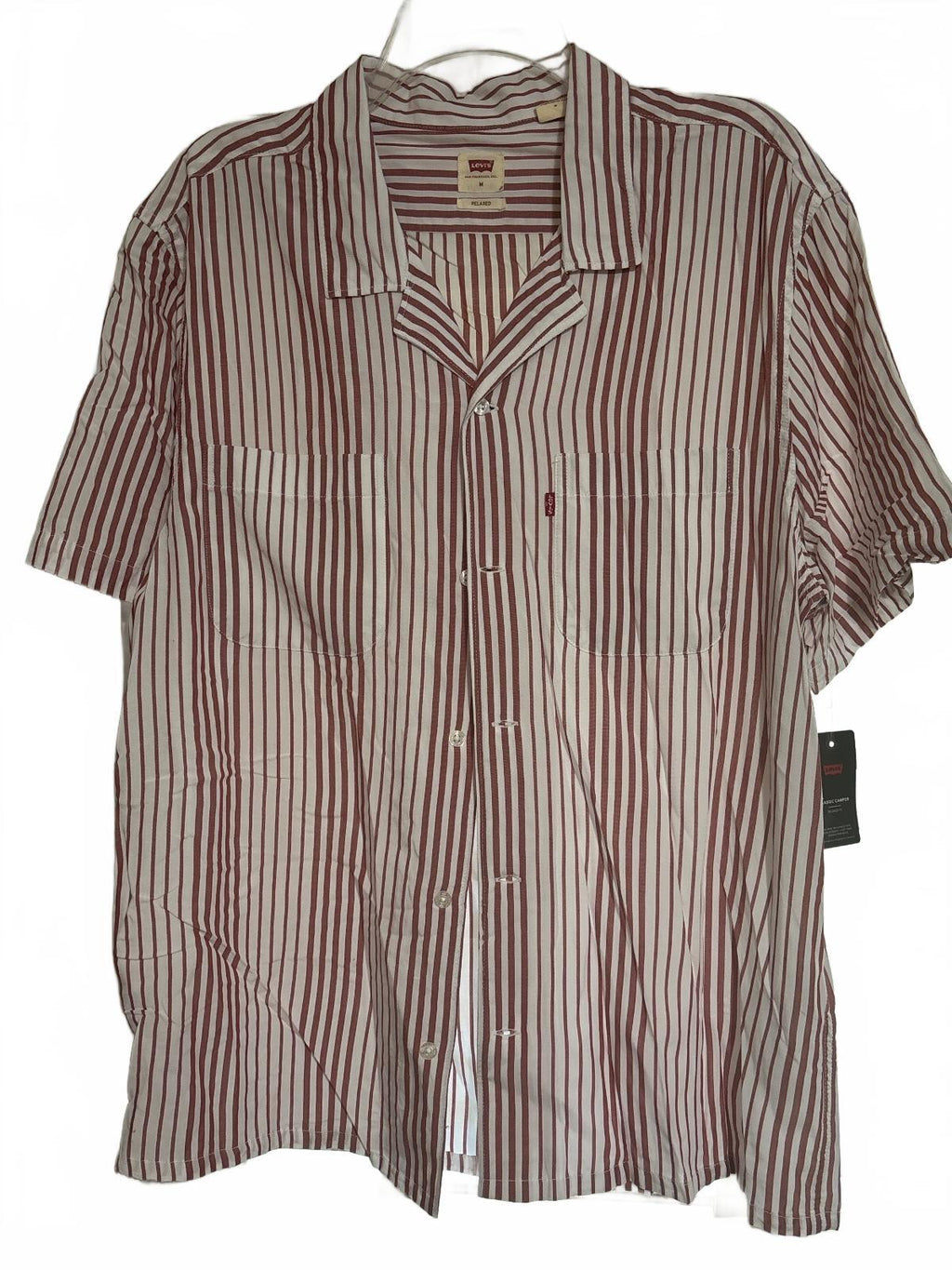 Levi's Classic Camper Relaxed Fit Striped Button-Up Shirt Medium