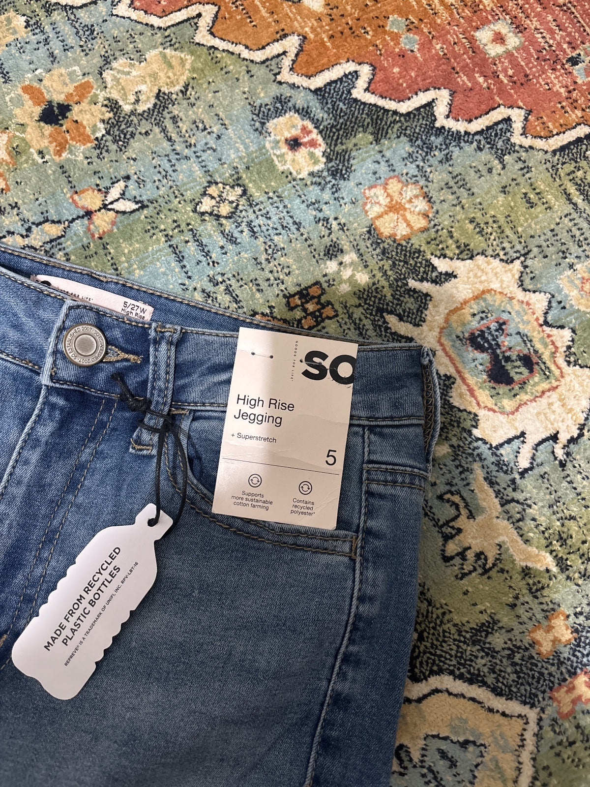 SO High Rise Jegging Jeans Size 5/27W Light Blue