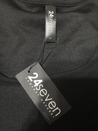 24seven Comfort Apparel Black Long Sleeve Fit and Flare Dress Size L