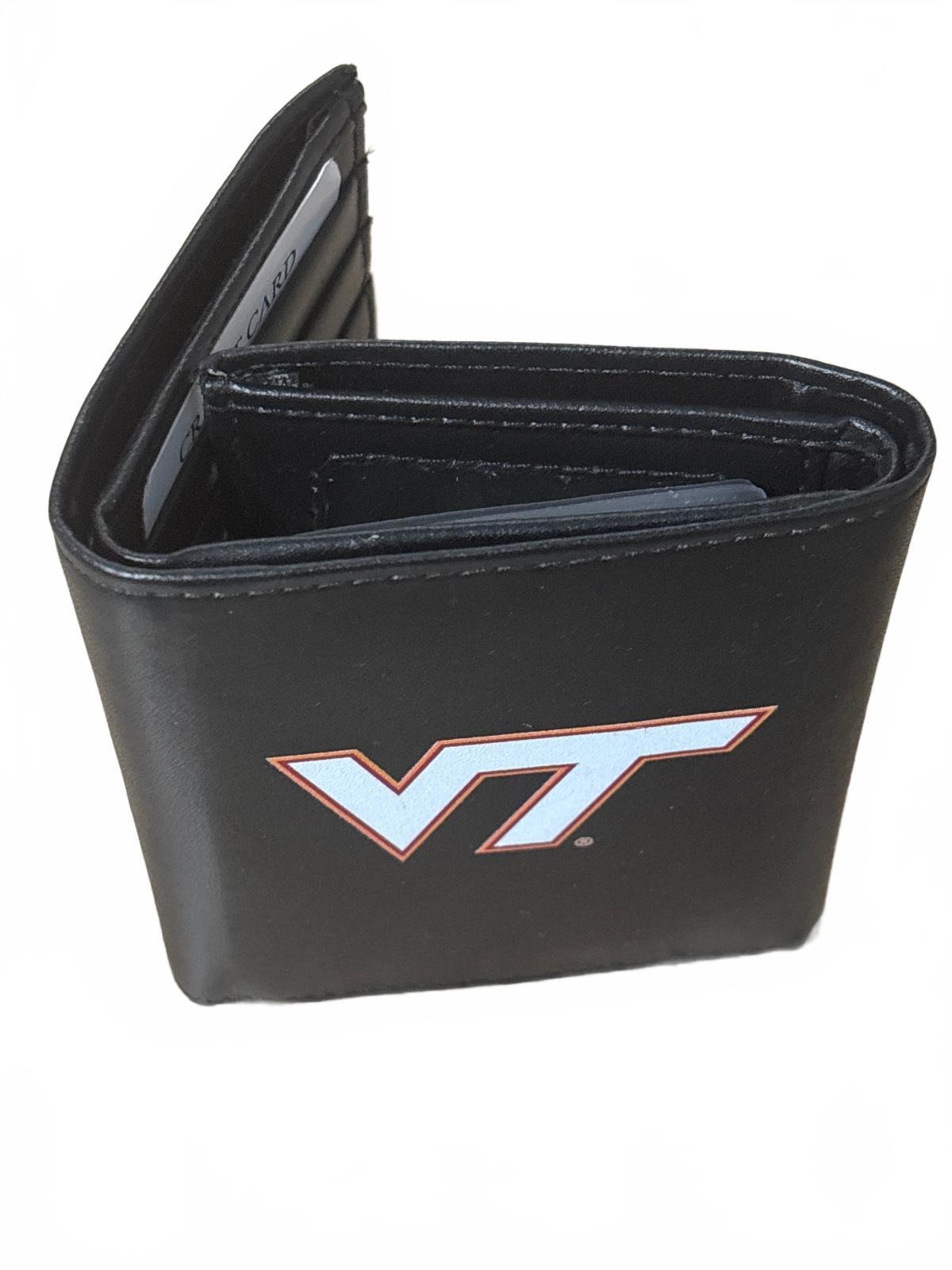 Virginia Tech VT Black Bi-Fold Wallet