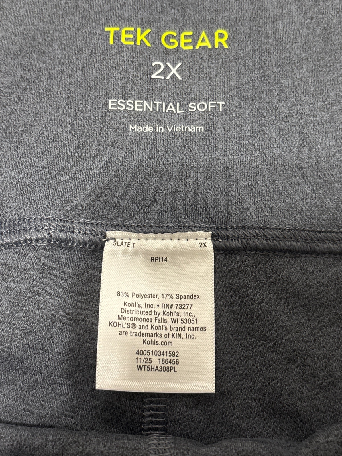 Tek Gear Essential Soft 2X Activewear Shorts
