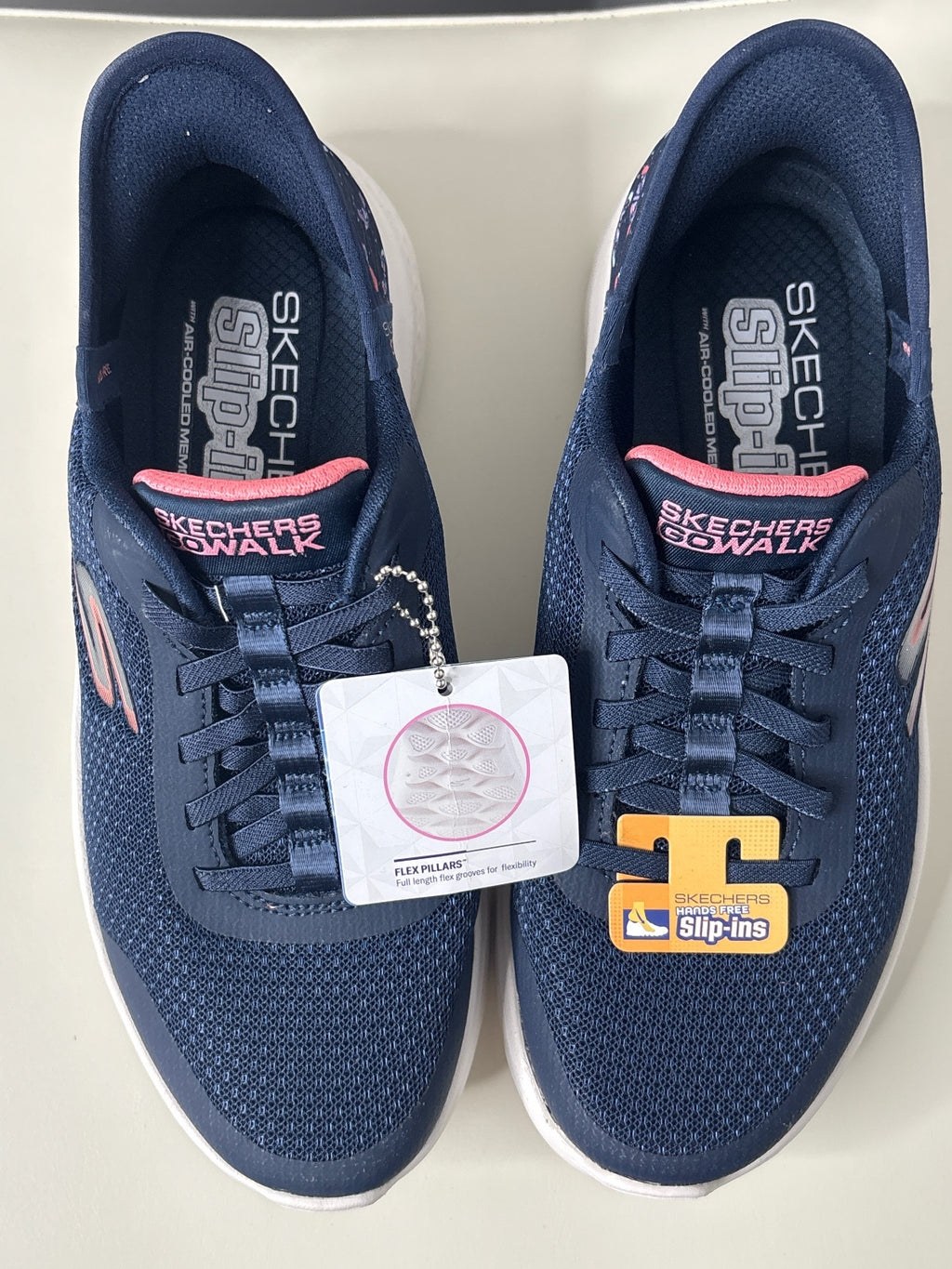 Skechers GOwalk Slip-Ins Navy Blue Walking Shoes Women's Size 6