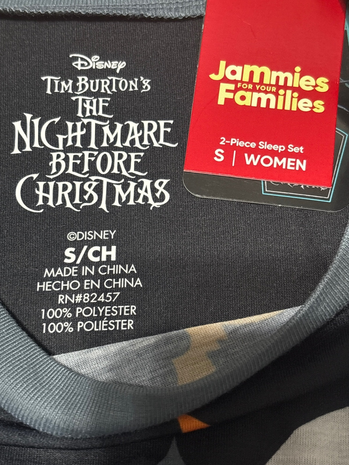 Disney Tim Burton's The Nightmare Before Christmas Women's 2-Piece Sleep Set Paj