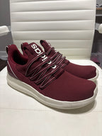 Adidas Cloudfoam Comfort Burgundy Athletic Sneakers