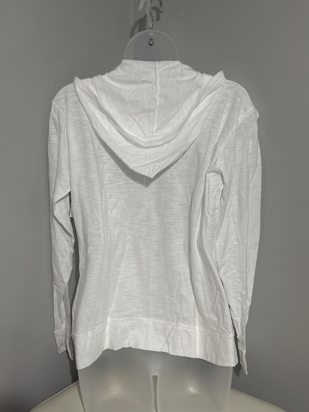 Hanes Women's White Lightweight Full-Zip Hoodie Size S