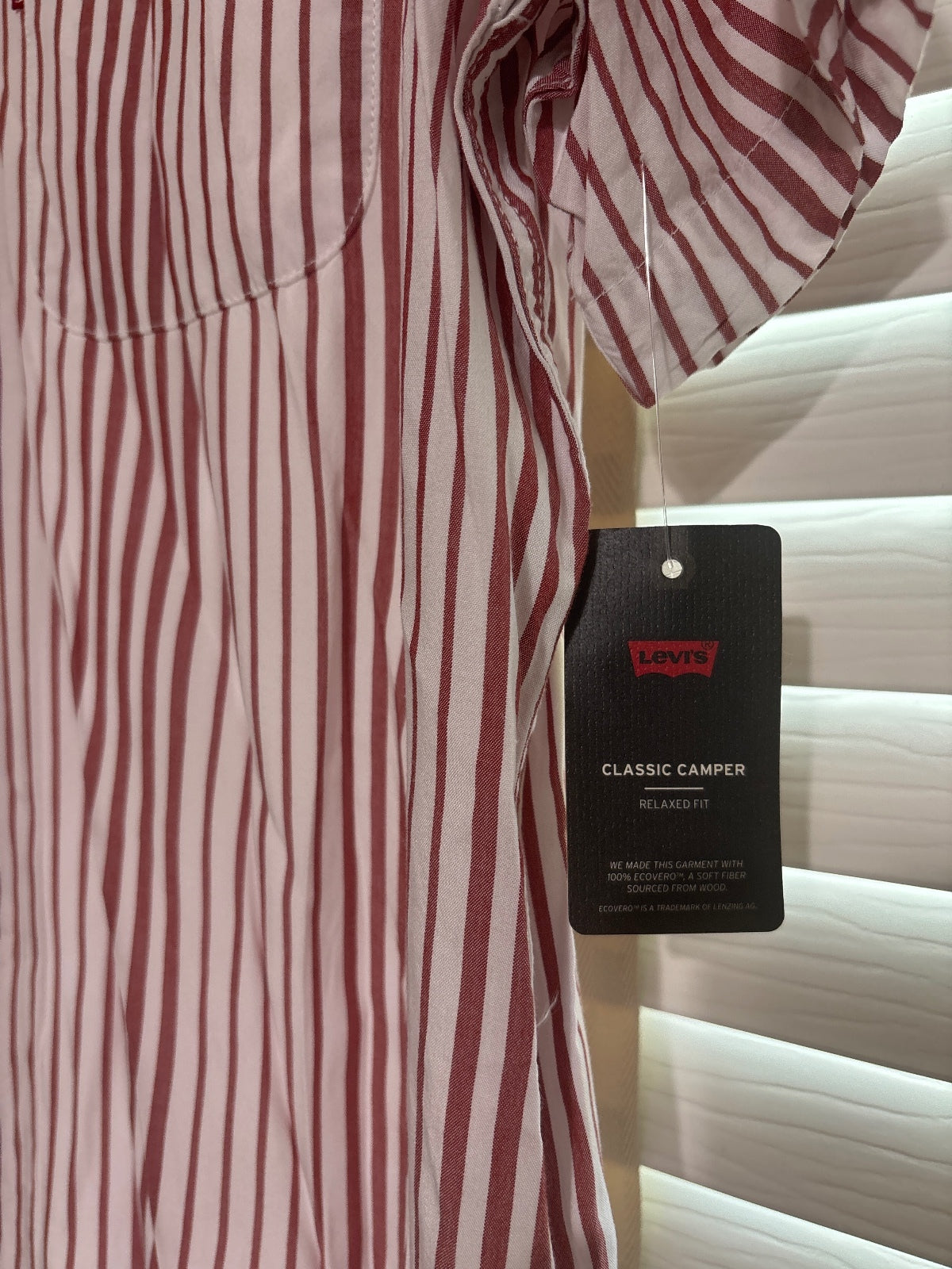 Levi's Classic Camper Relaxed Fit Striped Button-Up Shirt Medium