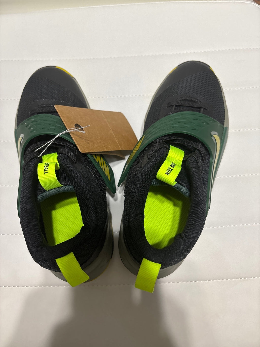 Nike Boys Basketball Shoes Green Yellow Black Size 10