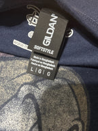 Disney Gildan Softstyle Navy Blue Graphic T-Shirt Size L
