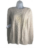 Kohl's Women's Medium Beige Cable Knit Sweater
