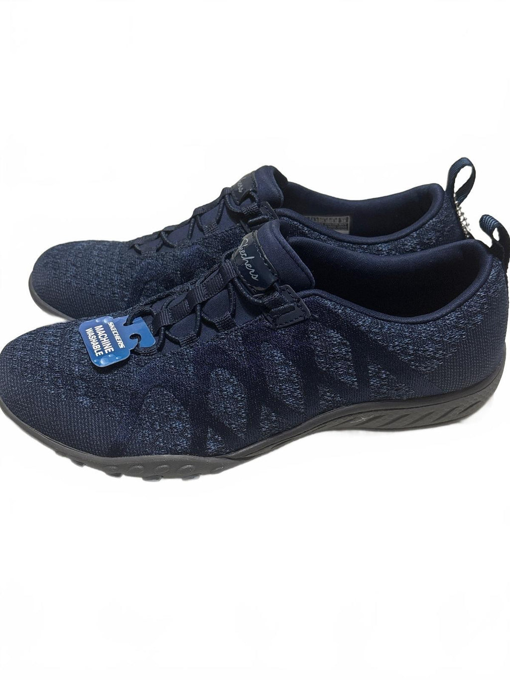 Skechers Navy Blue Machine Washable Athletic Shoes with Air-Cooled Memory Foam
