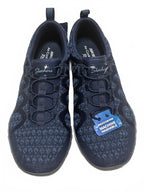 Skechers Navy Blue Machine Washable Athletic Shoes with Air-Cooled Memory Foam
