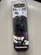 Panasonic RP-HJE125 Black In-Ear Stereo Earphones with Ergonomic Fit