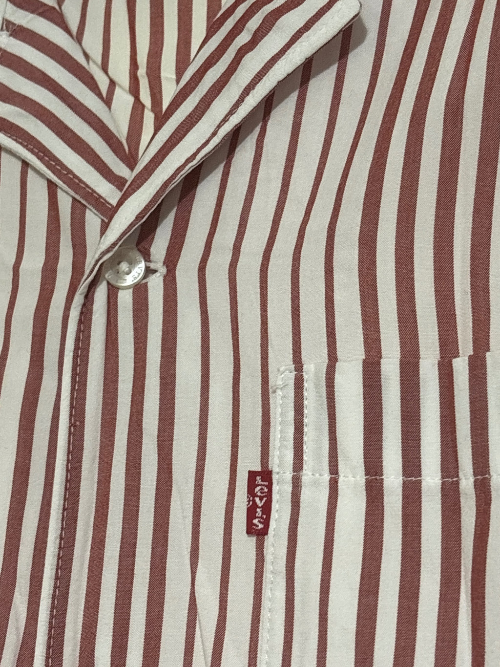 Levi's Classic Camper Relaxed Fit Striped Button-Up Shirt Medium