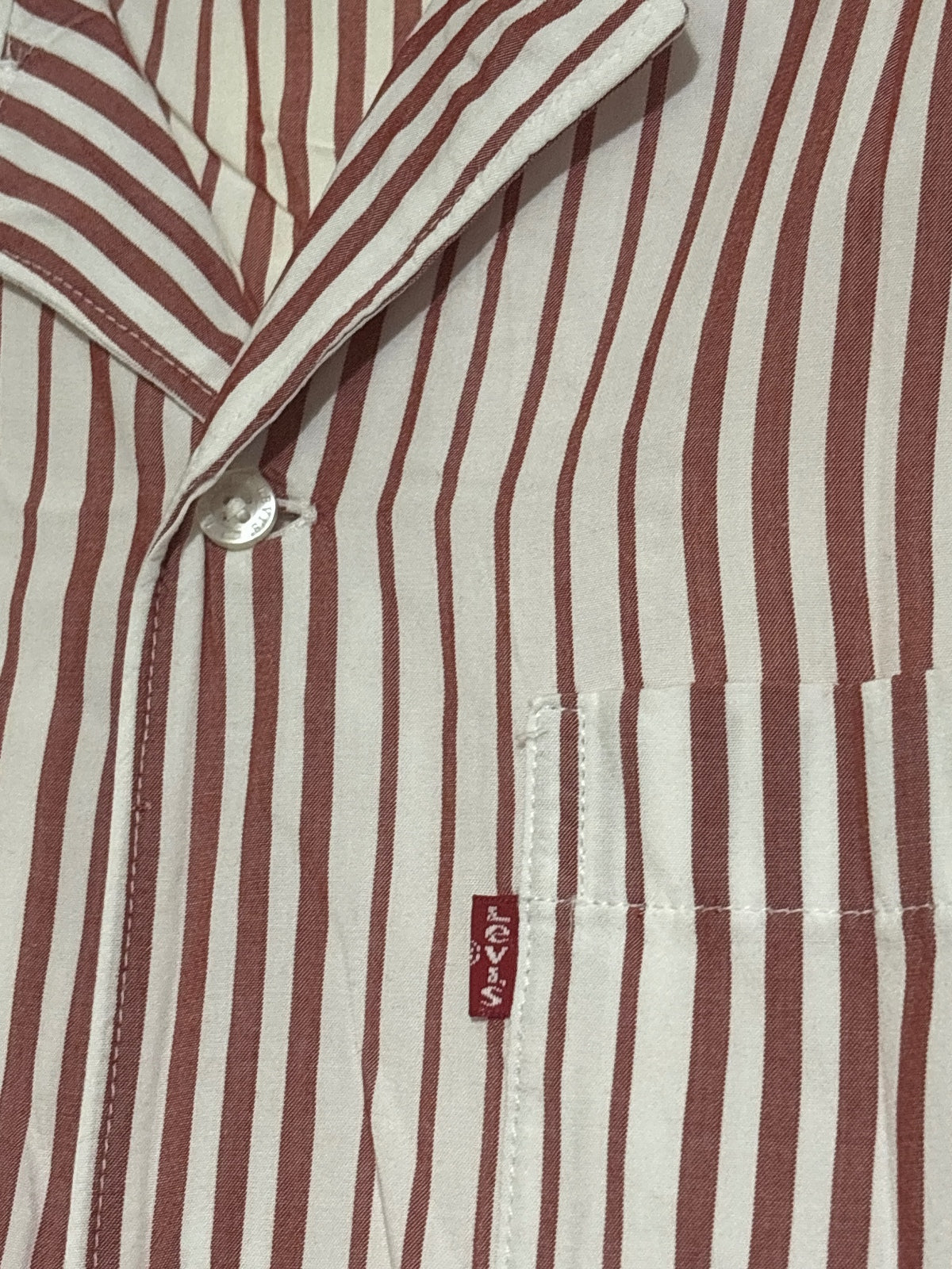 Levi's Classic Camper Relaxed Fit Striped Button-Up Shirt Medium