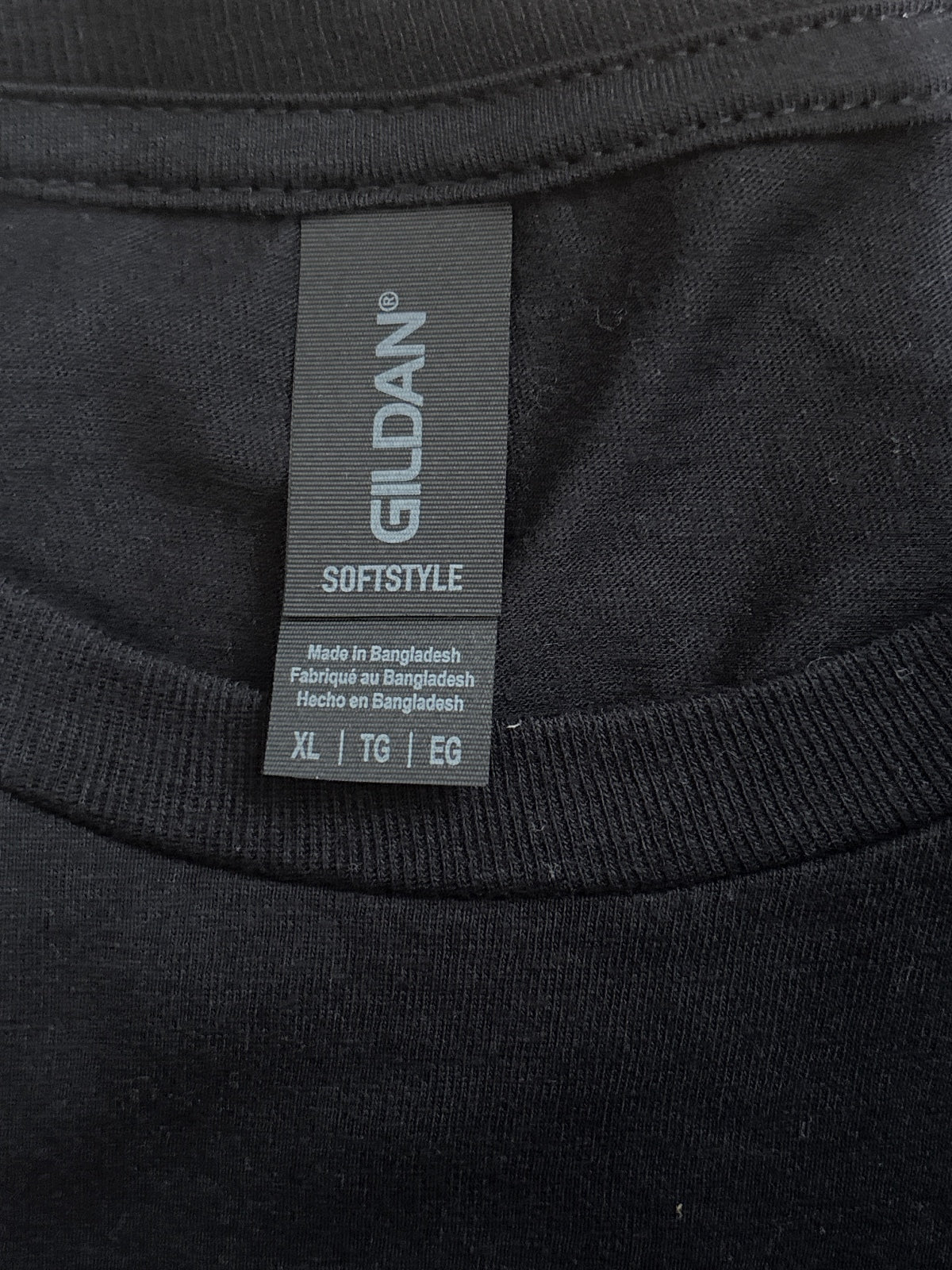 Gildan Softstyle XL Black Graphic T-Shirt Nightmare 3 Design