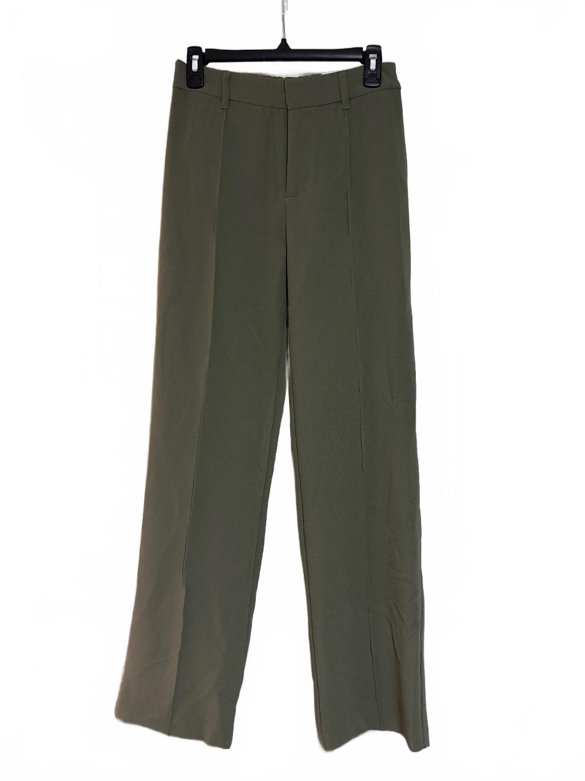 SO Mid-Rise Straight Leg Pants in Olive Green, Size S