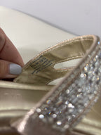 Kelly & Katie Women's Beaded Strap Slide Sandals Size 8.5M