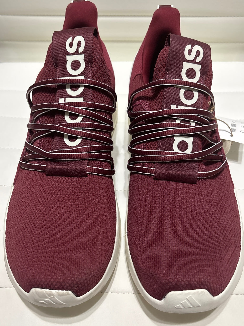 Adidas Cloudfoam Comfort Burgundy Athletic Sneakers